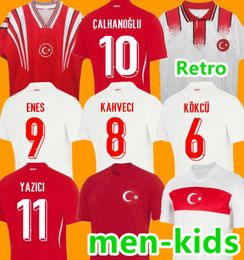 2024 2025 Turkey Soccer Jerseys Euro Cup 1996 Hakan TUGAY Burak Kenan Karaman Hakan Calhanoglu Zeki Celik Sukur Ozan Kabak Yusuf Yazici Turquia Football Shirt