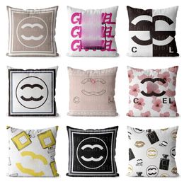 and Designer Black White Throw Letter Home Cover Sofa Decoration Cushion 45 * 45cm Pillow Core Removable cm
