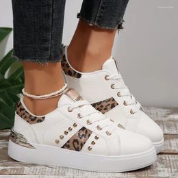 Casual Shoes Leopard Print Sneakers Women 2024 Autumn Low Top Women's Vulcanized Fashion Versatil White Sports Zapatos