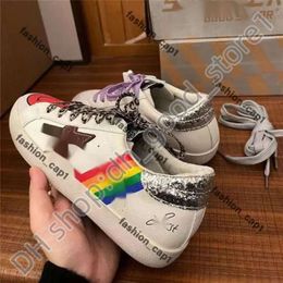 Designer Sneakers Superstar Doold Dirty Sports Shoes Golden Fashion Men Women Ball Star Casual Shoes White Leather Flat Shoe Quality Luxury Ggbds Ggdbs Sneakers 946