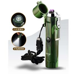 Db2237 Waterproof Flameless Tesla Outdoor USB Electric Windproof Plasma Lighter Electronic For Camping Hiking