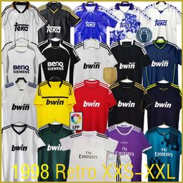 ZIDANE 5 Real Madrids Retro RONALDO finals Soccer Jersey GUTI Ramos Long Sleeve Football Uniform2017 18 RAUL REDONDO 1998 1999 CARLOS SEEDORF BENZEMA FIGO KAKA