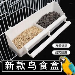 Other Bird Supplies Parrot Birds Water Hanging Bowl Parakeet White Feeder Box Pet Cage Plastic Food Container Peony Cockatiels Budgerigar