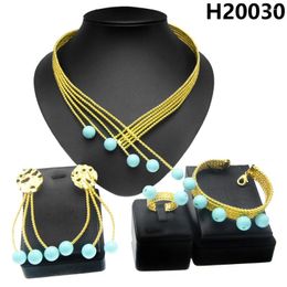 Necklace Earrings Set Yuleli Brazil Gold-plated Luxury Jewellery Bracelet Pearls Clean And Soft Low-key Temperament Coming-of-age Ceremony