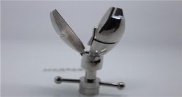 Ultimate AsslockBDSM Stainless Steel Sex Asslock Stretching Anal Hook with Lock Trillium Open and Close Butt Plug Adult Sex Produ1730279