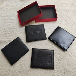Top men designer purse luxury card holder women coin pocket coin mini wallet folded briefcase leather credit wallet 347n