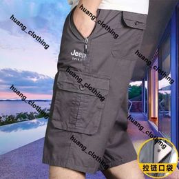 Men's Designer Pants Jeep Shorts Cargo Pockets Work Cargo Pants Womens Summer Sweatpants Multi-function Thigh Pants Hellstart Short Casual Loose Stone Shorts 490