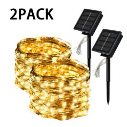 Decorations Solar String Fairy Lights 10m100LED Waterproof Outdoor Street Garland Solar Power Lamp Christmas for Garden Christmas Decoration