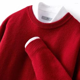 Men's Sweaters Cashmere Sweater O-Neck Knitted Jumpers Long Sleeve Male Pullover Soft Warm Wool Roupas Masculinas