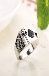 Ace of Spades High Polished Gothic Biker Tribe for Men039s Rings Jewelry3438797