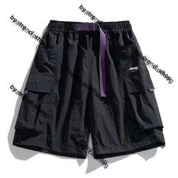 Men's Designer Pants Jeep Shorts Cargo Pockets Work Cargo Pants Womens Summer Sweatpants Multi-function Thigh Pants Hellstart Short Casual Loose Stone Shorts 492