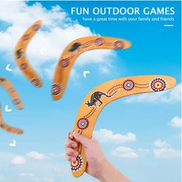Kangaroo Throwback V Shaped Boomerang Flying Disc Throw Catch Outdoor Game 240430