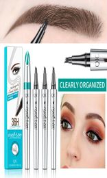 QIC Fourfork Microblading Eyebrow Pencil 36Hours Super Long Lasting Brow Tattoo Pen Waterproof SmudgeProof Eyebrows Makeup5301233