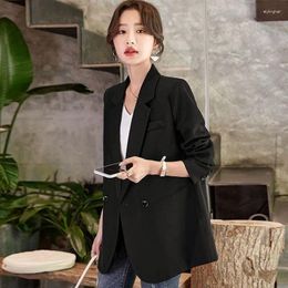 Women's Suits Fried Street Suit Jacket 2024 Early Spring And Autumn Korean Style Loose Casual Elegant Office Lady Blazer Top