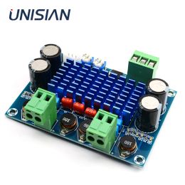 Amplifiers UNISIAN TPA3116 D2 Audio Amplifier Board 2X120W TPA3116 2.0 Stereo High Power Digital Amplifiers for Chassis Dedicated DC528V