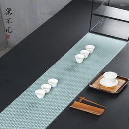 Tea Napkins Waterproof Mat Chinese Style Zen Fabrics Table Runner High-End Dry Pour Long Strip Towel Cloth
