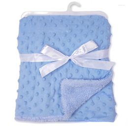 Blankets Infant Super Soft Lamb Wool Flannel Cover Washable Bedding Born Baby Double-sided Plush Throw Blanket