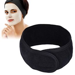 Towel Travel Portable Self-Adhesive Spa Headband Terry Cloth Head With Elastic Face Makeup Girls Hair Band For Women1 2651