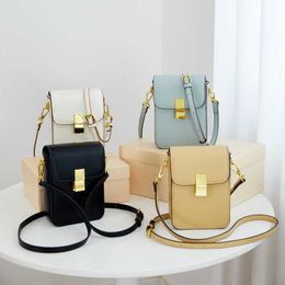 Bag Womens Fashionable and Versatile Mobile Phone Casual Simple One Shoulder Crossbody Spring/summer 2024 Texture Change