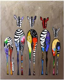 Adult Hand Painted DIY Painting By Numbers Kits Paint Oil PaintFive deer ass 16 x20 20862054281