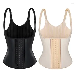 Women's Shapers 25 Steel Bones Latex Waist Trainer Vest Fajas Belt Shaper Cincher Underbust Corset Korset