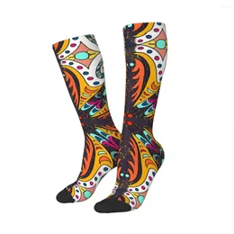 Men's Socks Andalusian Tiles India Men Women Windproof Novelty Spring Summer Autumn Winter Stockings Gift