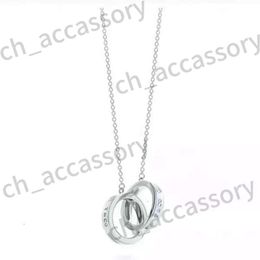 Pure Silver Real Sign Tiffanyjewelry Necklace Tiffanynecklace Love Pendant Designer Women Men Necklace High Quality Tiffanyjewelry Gold 624 451