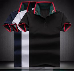 Fashion Mens polo T Shirts Snake Embroidery Polos Bee Stripe Men High Street 21SS Casual Horse Tees Tops Shirt Size MXXXL1199523