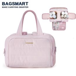 Bagsmart Travel Makeup Bag Large Capacity Makeup Organisation Portable Lightweight Travel Storage Box 240426