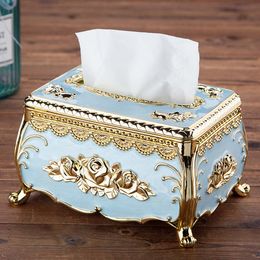 1Pc Luxurious Rose Tissue Box Holder, Stylish Bling Acrylic Tissue Box Cover for Bathroom Vanity Countertops, Bedroom Dressers, Night Stands, Desks & Tables