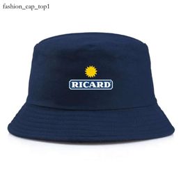 Berets Ricard brand Bucket bob ricard Hats Women Man Classic Cotton Summer Fisherman Caps Teen Outdoor Sport Fishing Hat Bob Panama Hat Berets