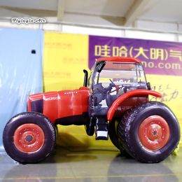 wholesale Advertising Inflatable Agricultural Tractor Model 2m Red Artificial Cultivator Large Mechanical Tractor For Exhibition And Business Show