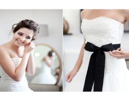 9 Colours Simple Cheap Wedding Belts Sashes cinturon novia Long Bridal Belt with Bow Elegant Wedding Accessories for Bride6211909