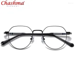 Sunglasses Frames Chashma Women Round Eyewear Frame Prescription Optical Lenses Fashion Trend Men Spectacles Anti Blue Ray Po Grey Glasses