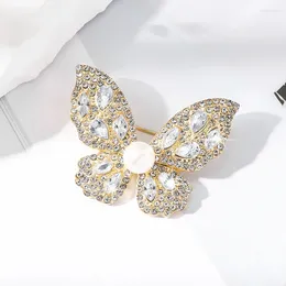 Brooches 1Pc Elegant Crystal Butterfly Brooch With Sparkling Rhinestones - PerfectAccessory For Women's Costumes And Outfits