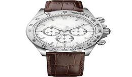 new Sport HB1513175 Brown Embossed Leather Mens Watch0129235435