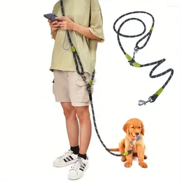 Dog Collars Multifunctional Hands-Free Leash Reflective Crossbody For Small And Medium-Sized Dogs Walking Running