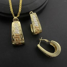 Necklace Earrings Set Italian Dubai Original 18K Gold Plated Jewellery Women Bracelet Ring Bridal Wedding Party Accessories Gifts