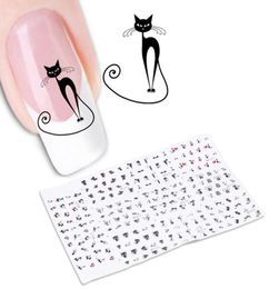 2017 New 1 Sheet 3D Cartoon Cute Cat animal Nail Art Sticker Manicure Decal Tips DIY Nail Stickers Manicure tool2165068