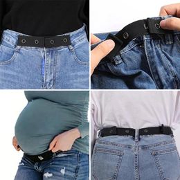 Belts For Women Buckle-free Elastic Invisible Jeans Belt Without Buckle Easy Men Stretch No Hassle