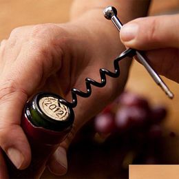 Openers Mini Wine Opener Mtifunctional Stainless Steel Withs Ring Keychain Red Wines Picnic Kitchen Tools Dh985 Drop Delivery Home G Dhlds