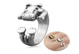 1 Piece Hippo Anel Feminino Cute Ring For Women Boho Animal Anillos Couple Love Rings Men Jewellery Bague Femme Everyday Gifts4672605