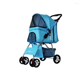 Dog Carrier Foldable Pet Trolley For Dogs And Cats - Easy Travel Kennel Stroller Comfortable Safe Cat Outdoor Use