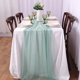 Chiffon Table Runner Vertical Tablecloth for Table Decorations Shiny Fabric Merry Christmas Decorations Wedding Decoration 240430