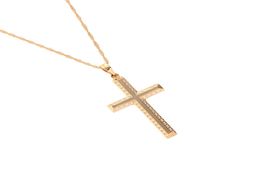 Fashion Simple Necklace Jesus Piece Pendant Gold Color Brass Men Chain Ethiopian Jewelry Christmas Gifts6832912