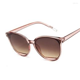 Sunglasses Classic Oval Women Female Vintage Luxury Plastic Brand Designer Cat Eye Sun Glasses UV400 Fashion 2295