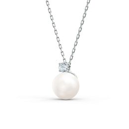 neckless for woman Swarovskis Jewellery Matching Version Pearl Sparkling Pearl Necklace Female Swarovski Element Crystal Clavicle Chain Female