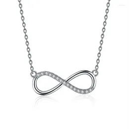 Chains Quality Original Crystals From Austrian Pendant Necklaces Women Lucky Number Fine Jewellery