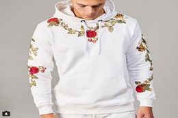 Mens Hoodie Fashion Style Male Floral Embroidery Hoodies Long Sleeve Sweatshirt for Men and Women M 3XL3385961