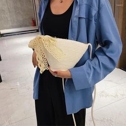 Shoulder Bags Fashion Women Woven Designer Clutch Crossbody Summer Female Handbags Hand-woven Holiday Beach Bag